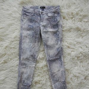 Stonewashed Paisley Jeans